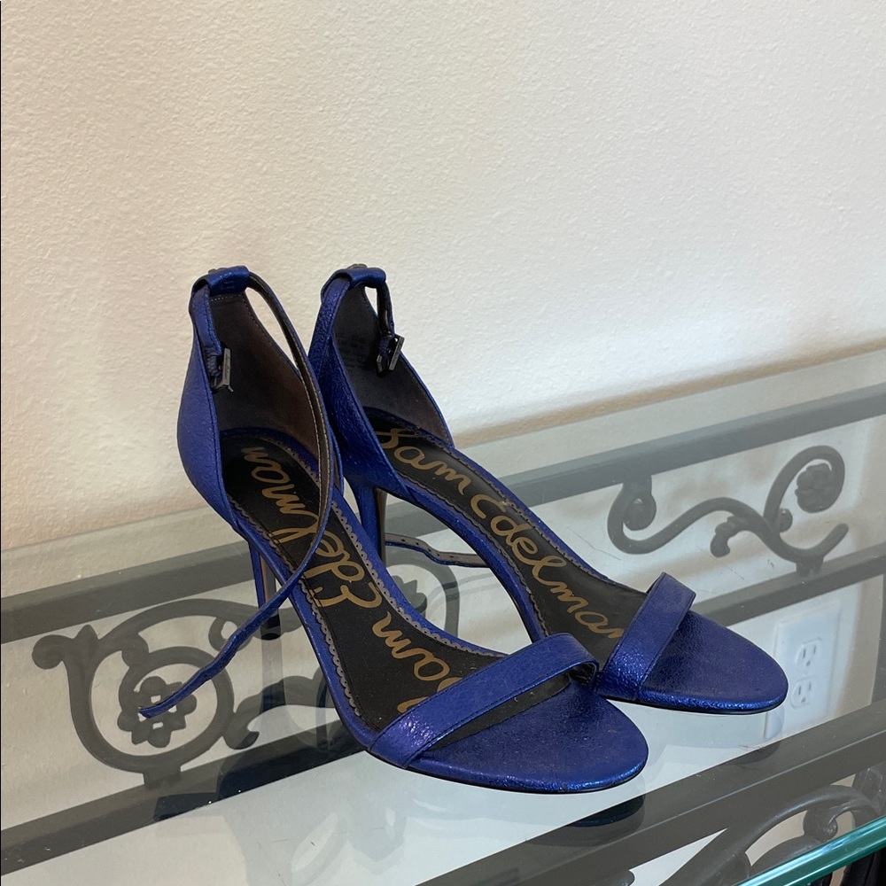 Sam Edelman Women's Strappy Blue Heels